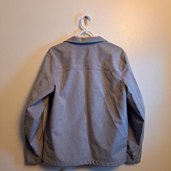 Black Rivet Soft Shell Jacket Front Full Zip Men's Small - Picture 8 of 11